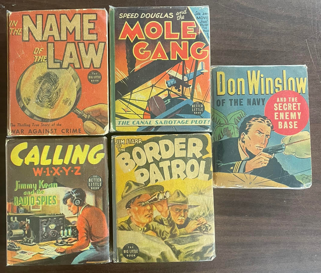 Vintage Big/Better Little Book lot of 5 Border Patrol Speed Douglas Don Winslow