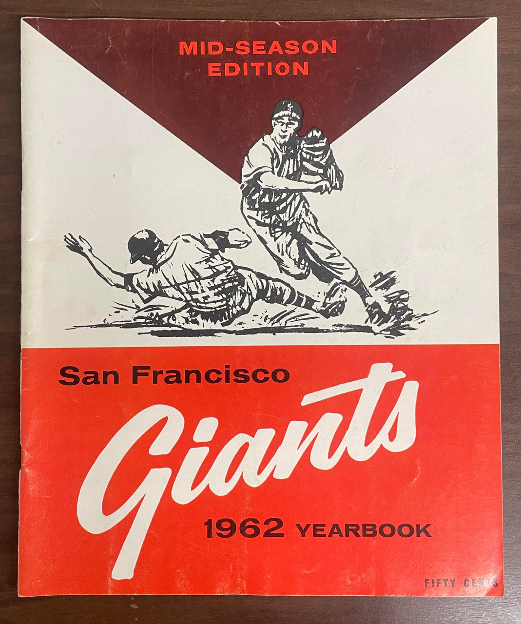 1962 San Francisco Giants Yearbook Mid-Season Edition Willie Mays