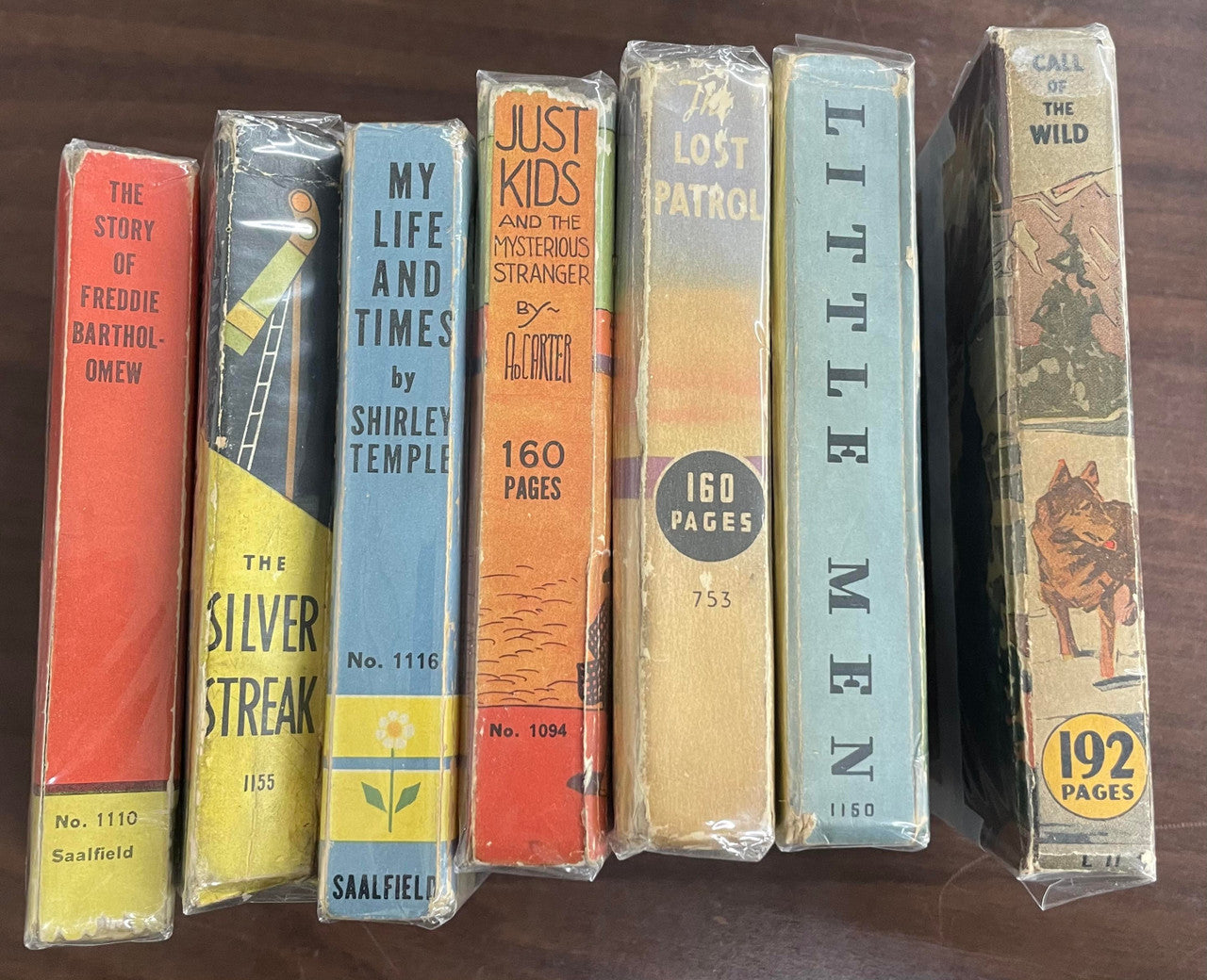 Vintage Big Little Book lot of 7 Lost Patrol Little Men Just Kids Silver Streak