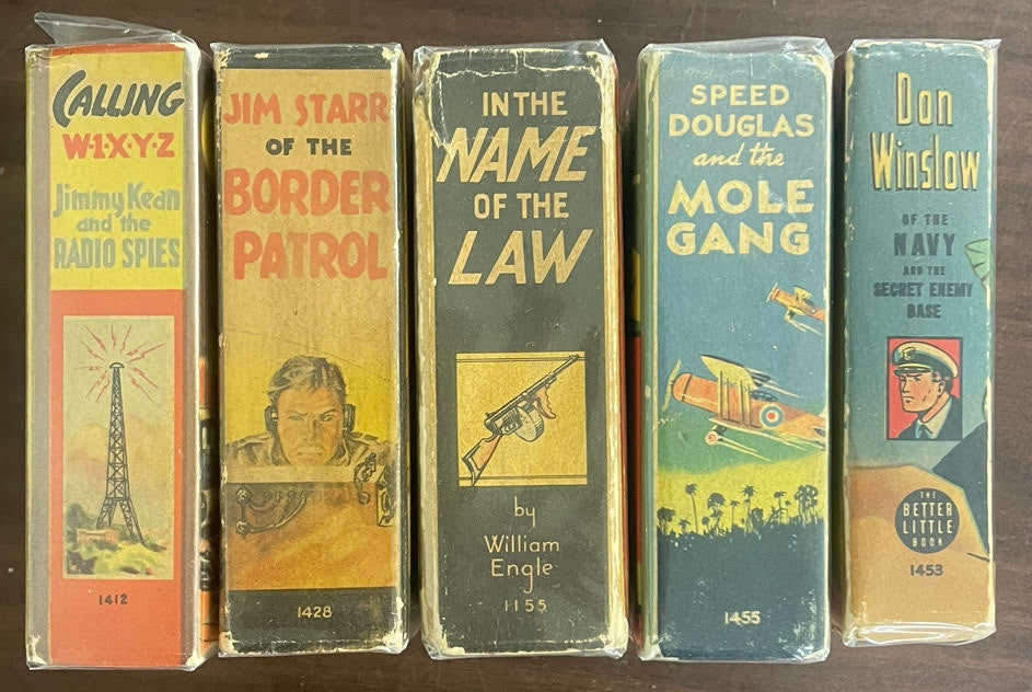 Vintage Big/Better Little Book lot of 5 Border Patrol Speed Douglas Don Winslow