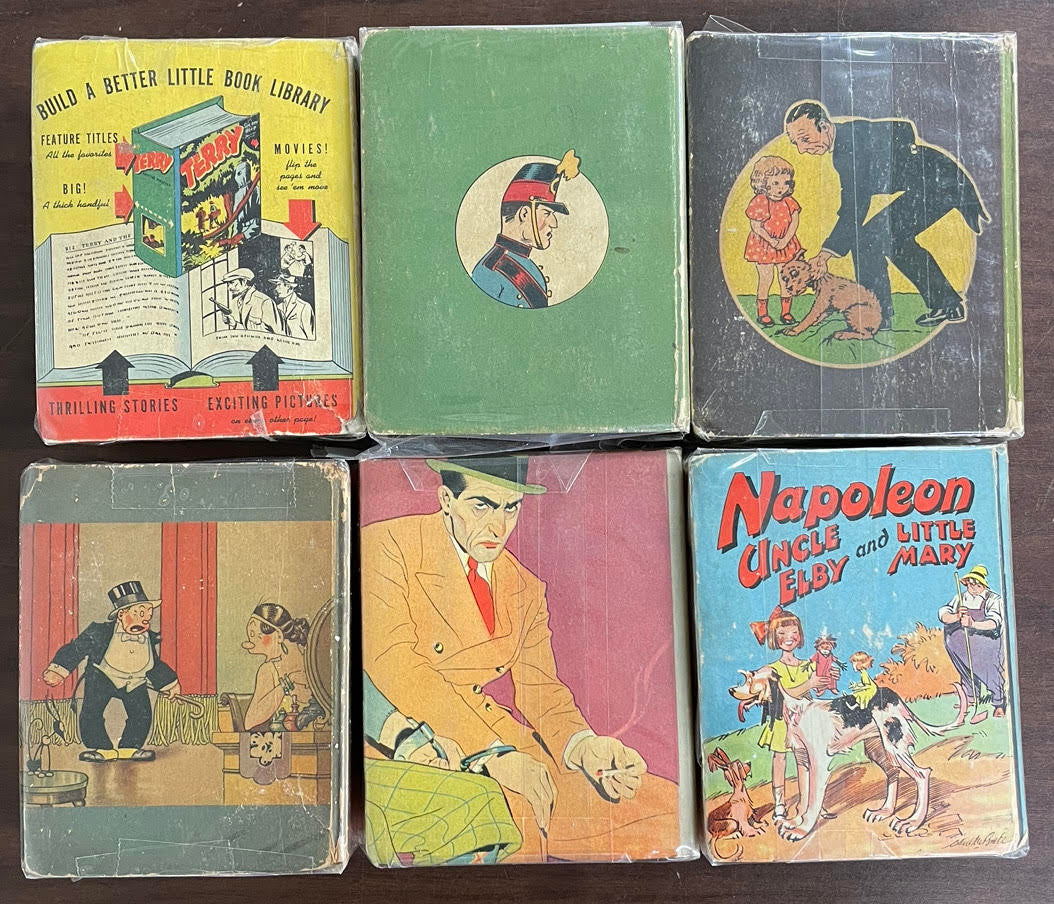 Vintage Big Little Book lot of 6 Little Miss Muffet Wash Tubbs Scarlet O'Neil