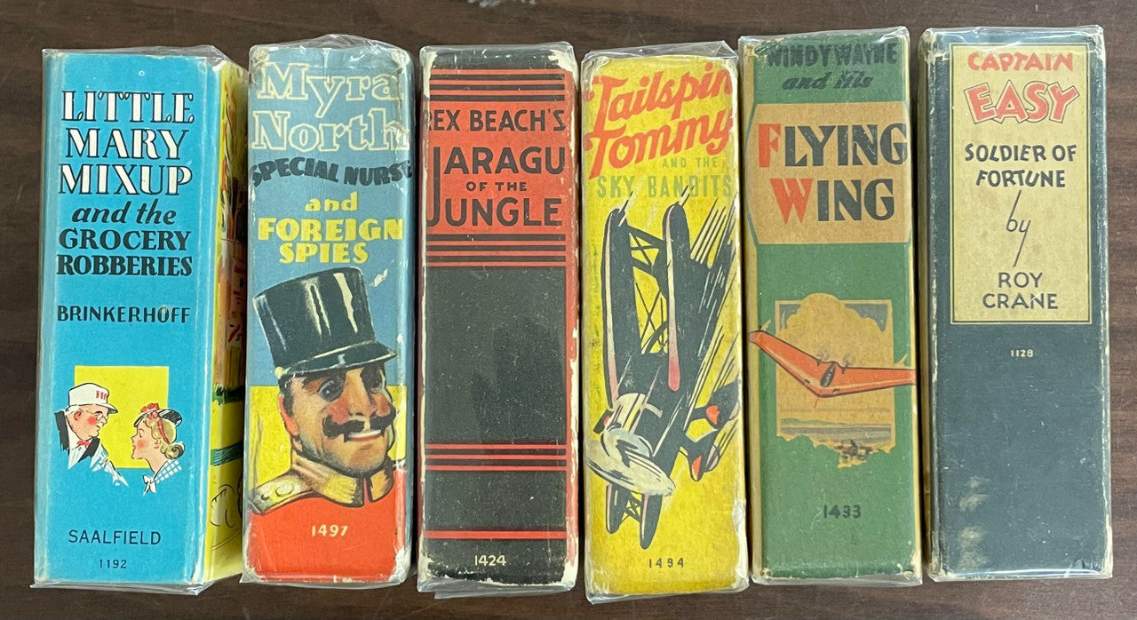 Vintage Big Little Book lot of 6 Flying Wing Captain Easy Myra North Little Mary