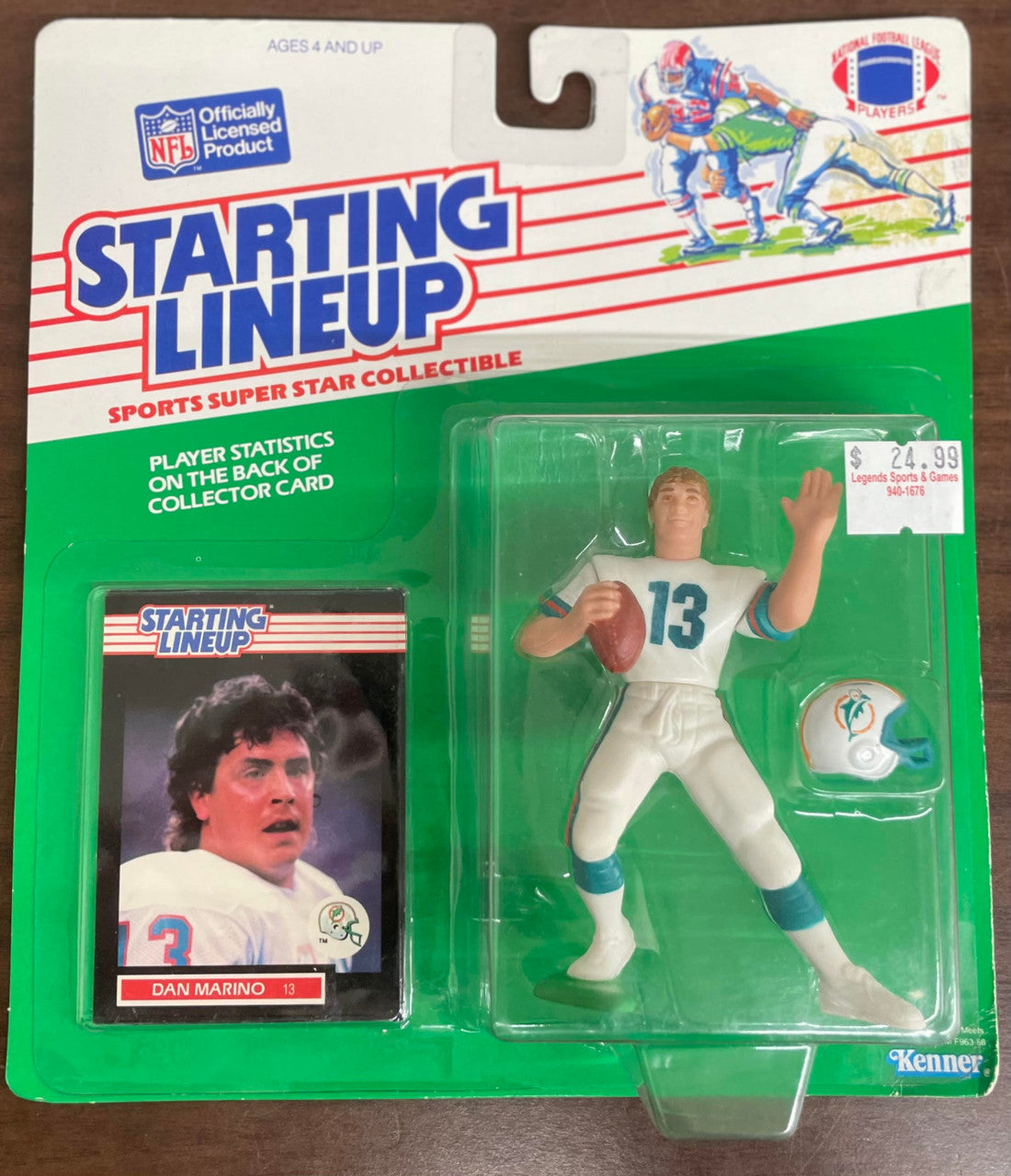 1989 Kenner Starting Lineup Dan Marino Action Figure NIB