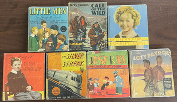 Vintage Big Little Book lot of 7 Lost Patrol Little Men Just Kids Silver Streak