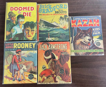 Vintage Big/Better Little Book lot of 5  Little Annie Rooney Jack Armstrong