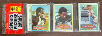 1980 Topps Football Rack Pack Factory Sealed