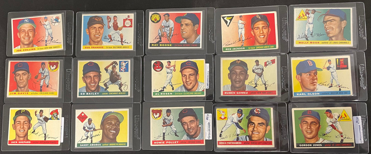 1955 Topps Baseball Partial Complete Set 149/206 VG-VG/EX