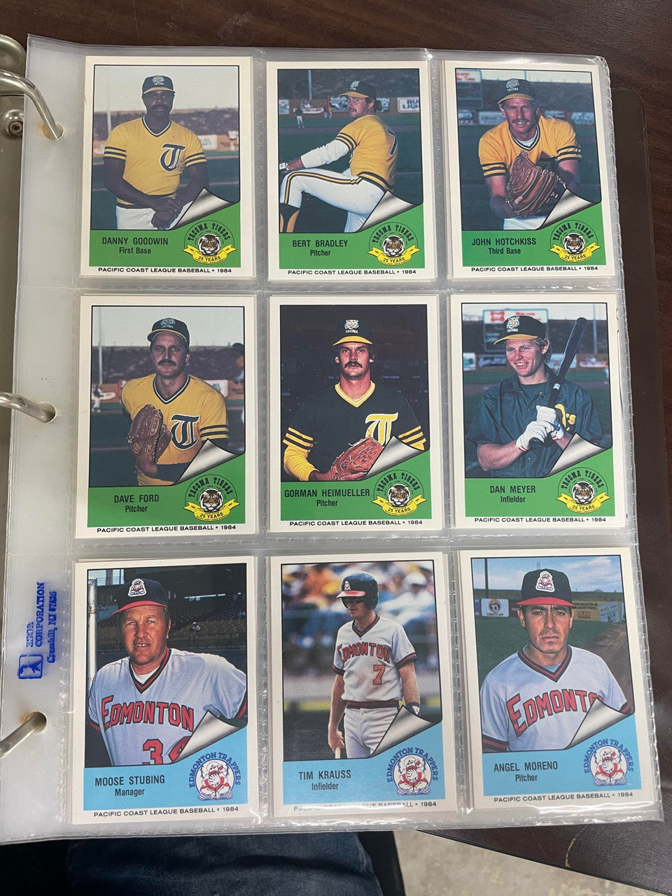 1984 Cramer PCL Pacific Coast League Baseball Complete Set (250) NM-MT