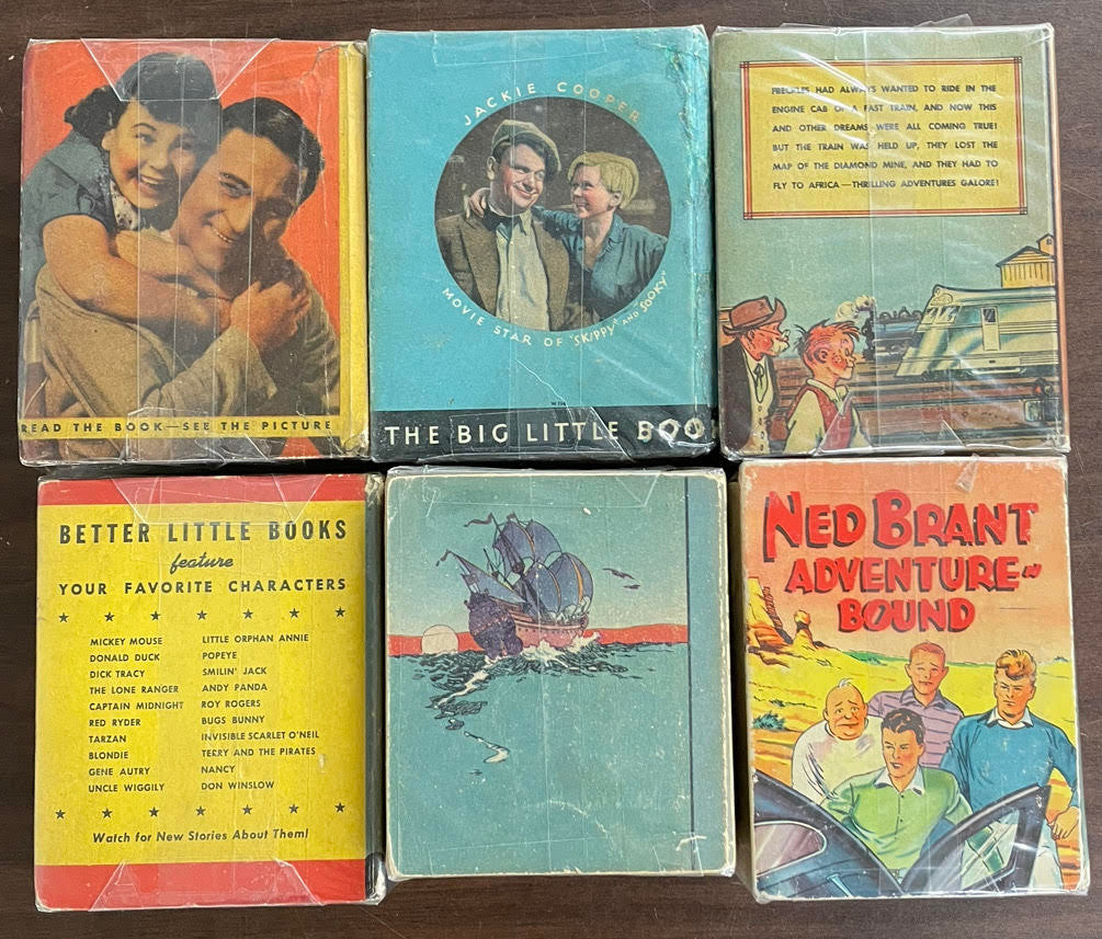 Vintage Big Little Book lot of 6 Captain Midnight Jackie Cooper Jane Withers