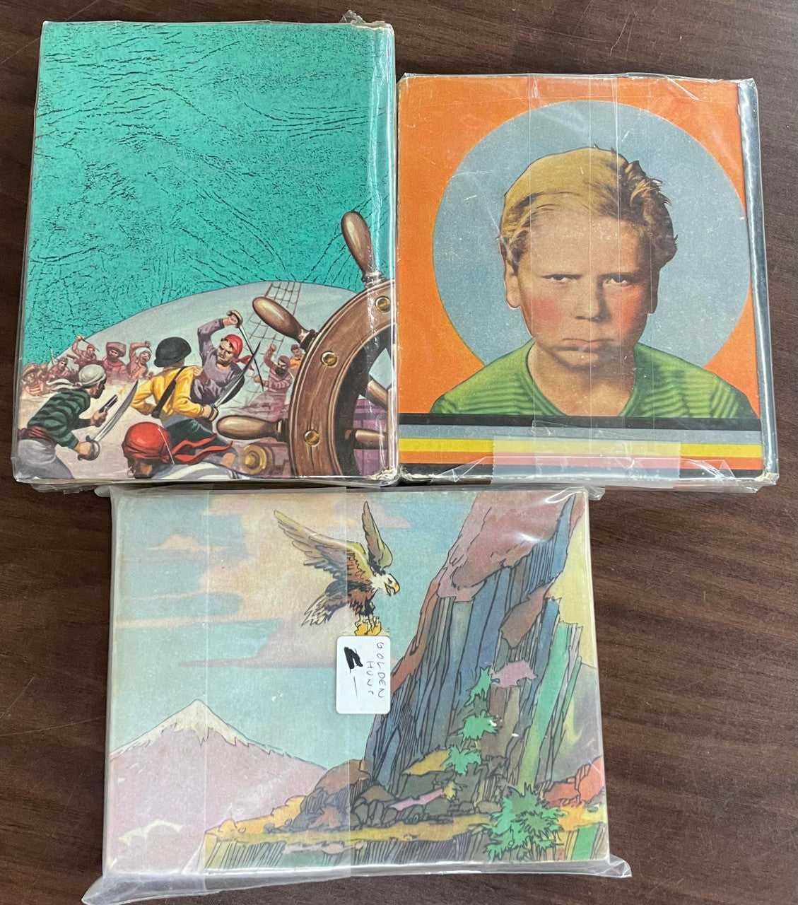 Vintage Big Little Book lot of 3 Buccaneers Jimmy's Gold Hunt Elmer Pete Tramp