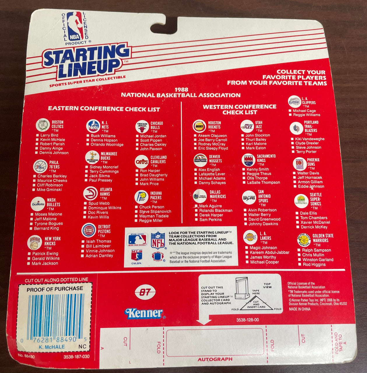 1988 Kenner Starting Lineup Kevin McHale Action Figure NIB