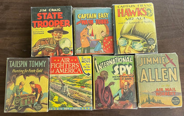 Vintage Big/Better Little Book lot of 7 Captain Easy Jimmie Allen