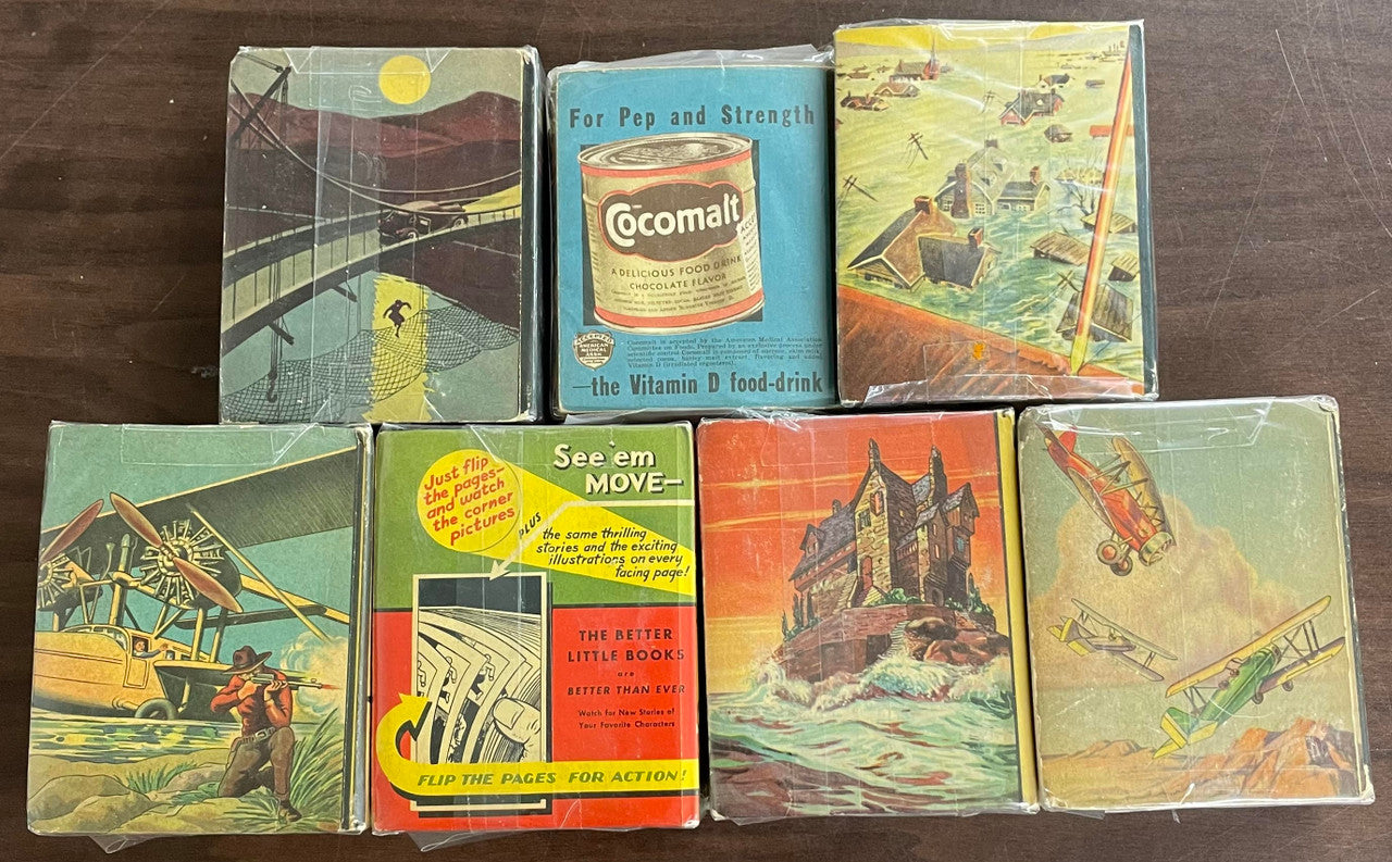 Vintage Big/Better Little Book lot of 7 Captain Easy Jimmie Allen