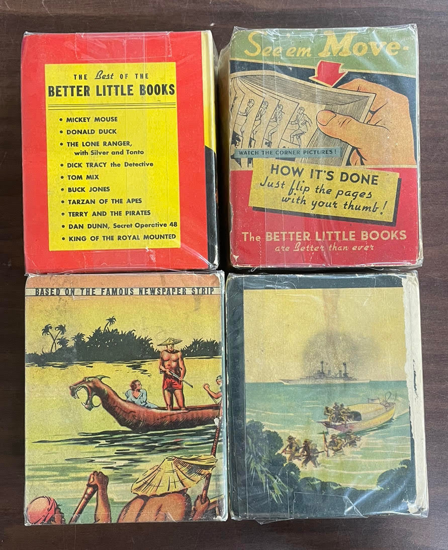 Vintage Big/Better Little Book lot of 4 Mac of the Marines Jungle Jim Tom Beatty
