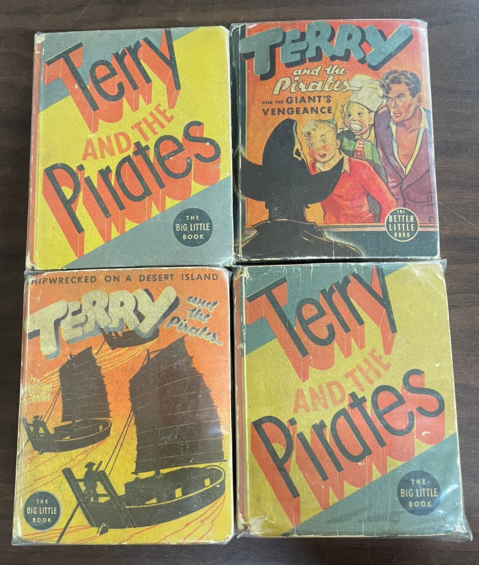 Vintage Big Little Book Lot of Terry and the Pirates