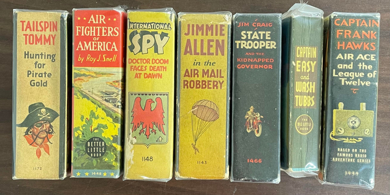Vintage Big/Better Little Book lot of 7 Captain Easy Jimmie Allen