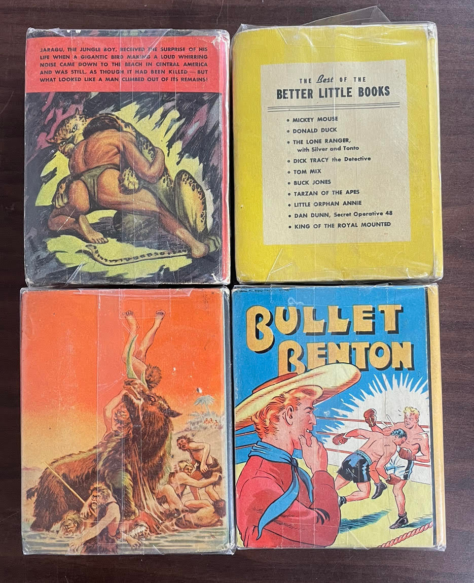 Vintage Big/Better Little Book lot of 4 Bullet Benton Mickey Rooney Og