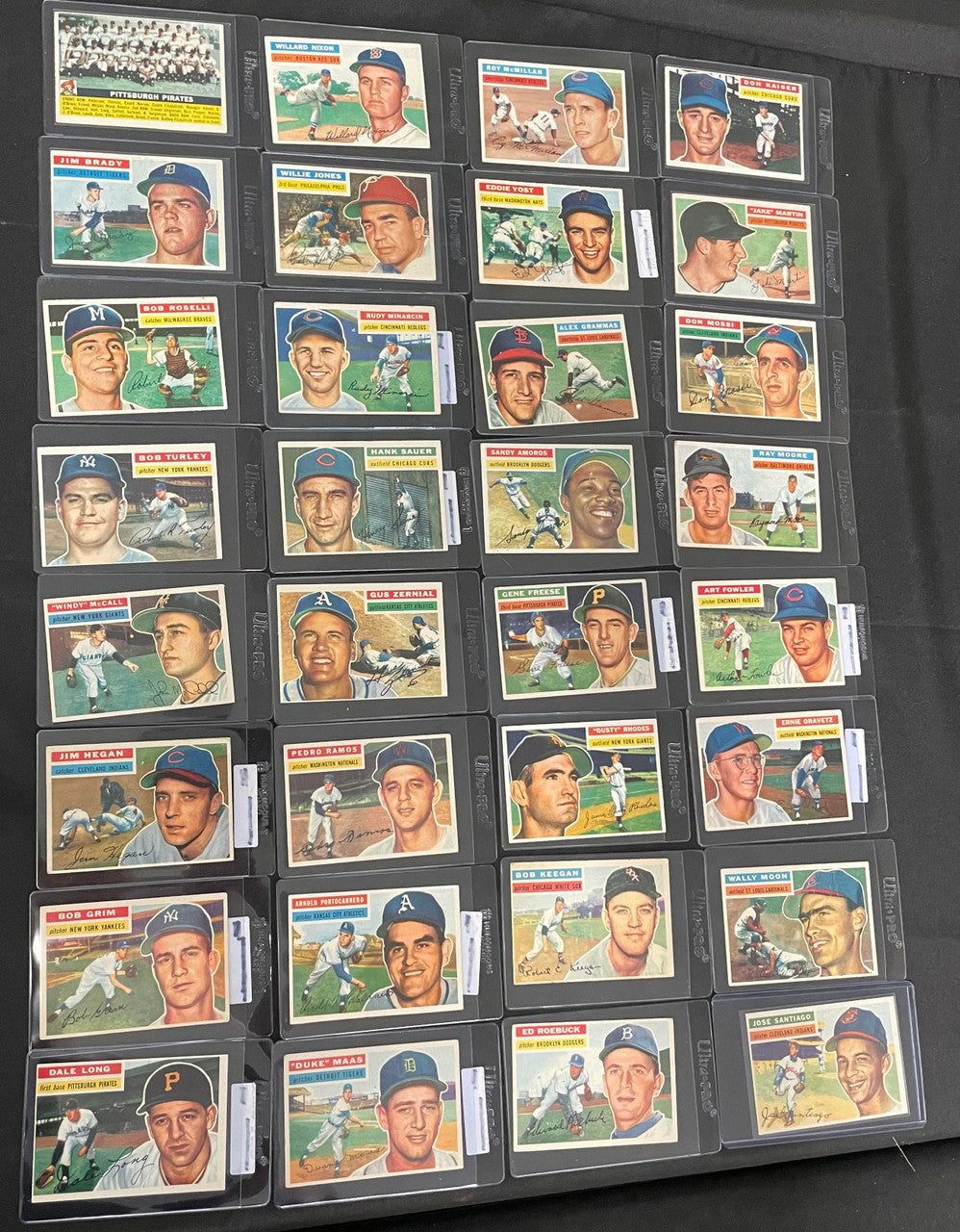 1956 Topps Baseball Near Complete Set 304/340 VG/EX-EX w/ Stars