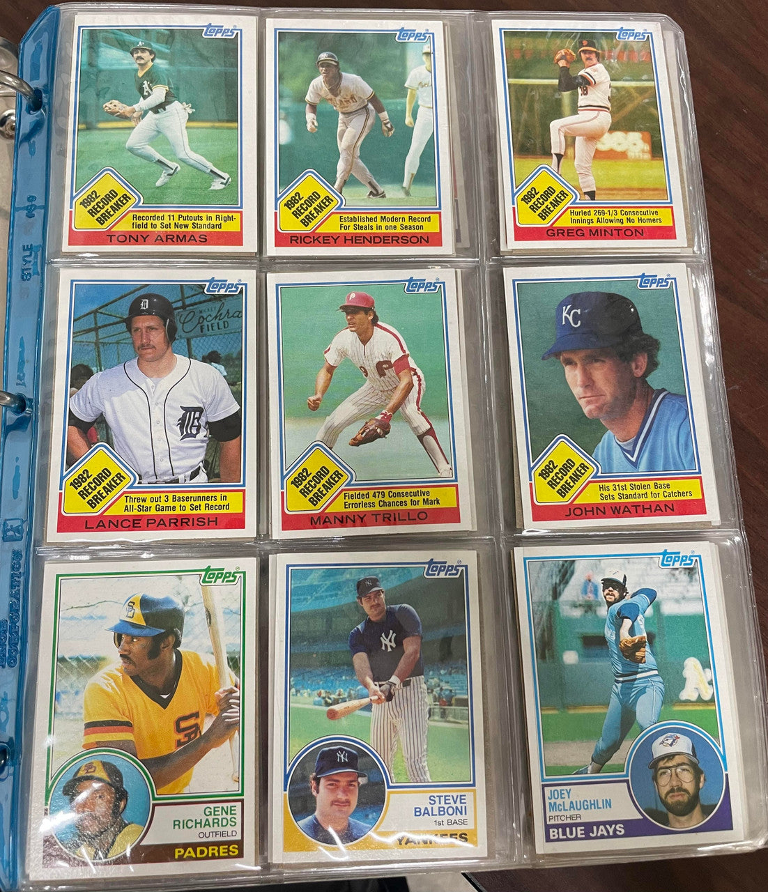 1983 Topps Baseball Complete Set (792) NM-MT Gwynn Boggs Sandberg