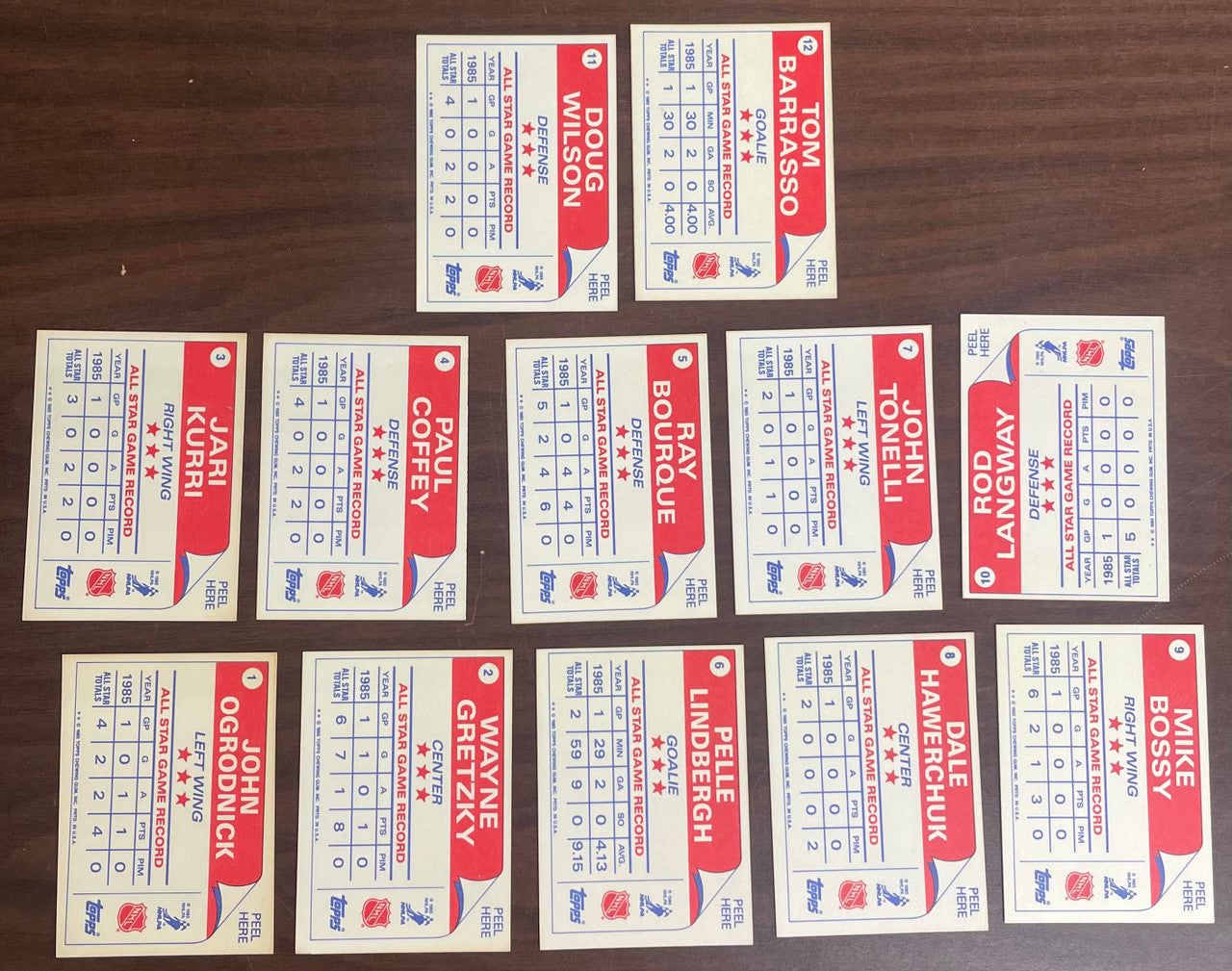 1985-86 Topps Hockey Near Complete Set 164/165 + Stickers (12) NM-MT