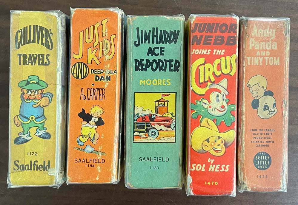 Vintage Big/Better Little Book lot of 5 Gulliver's Travels Jim Hardy Andy Panda