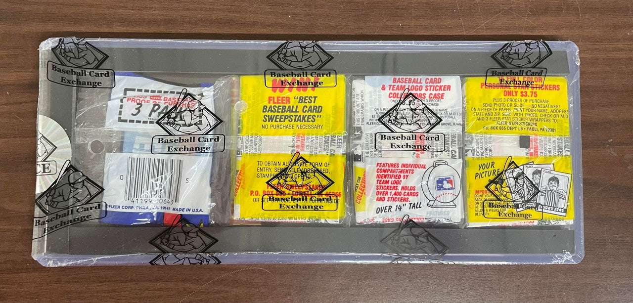1985 Fleer Baseball Rack Pack (3 Wax Packs) BBCE Wrapped and Sealed