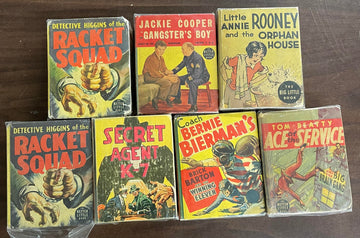Vintage Big/Better Little Book lot of 7 Coach Bernie Agent K-7 Jackie Cooper