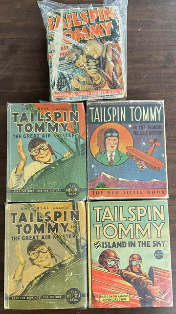 Vintage Big Little Book lot of 5 Tailspin Tommy