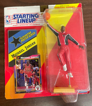 1992 Kenner Starting Lineup Michael Jordan Warm-Ups NIB