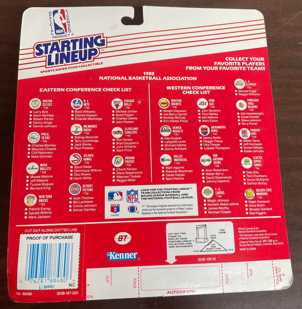 1988 Kenner Starting Lineup Larry Bird Action Figure NIB
