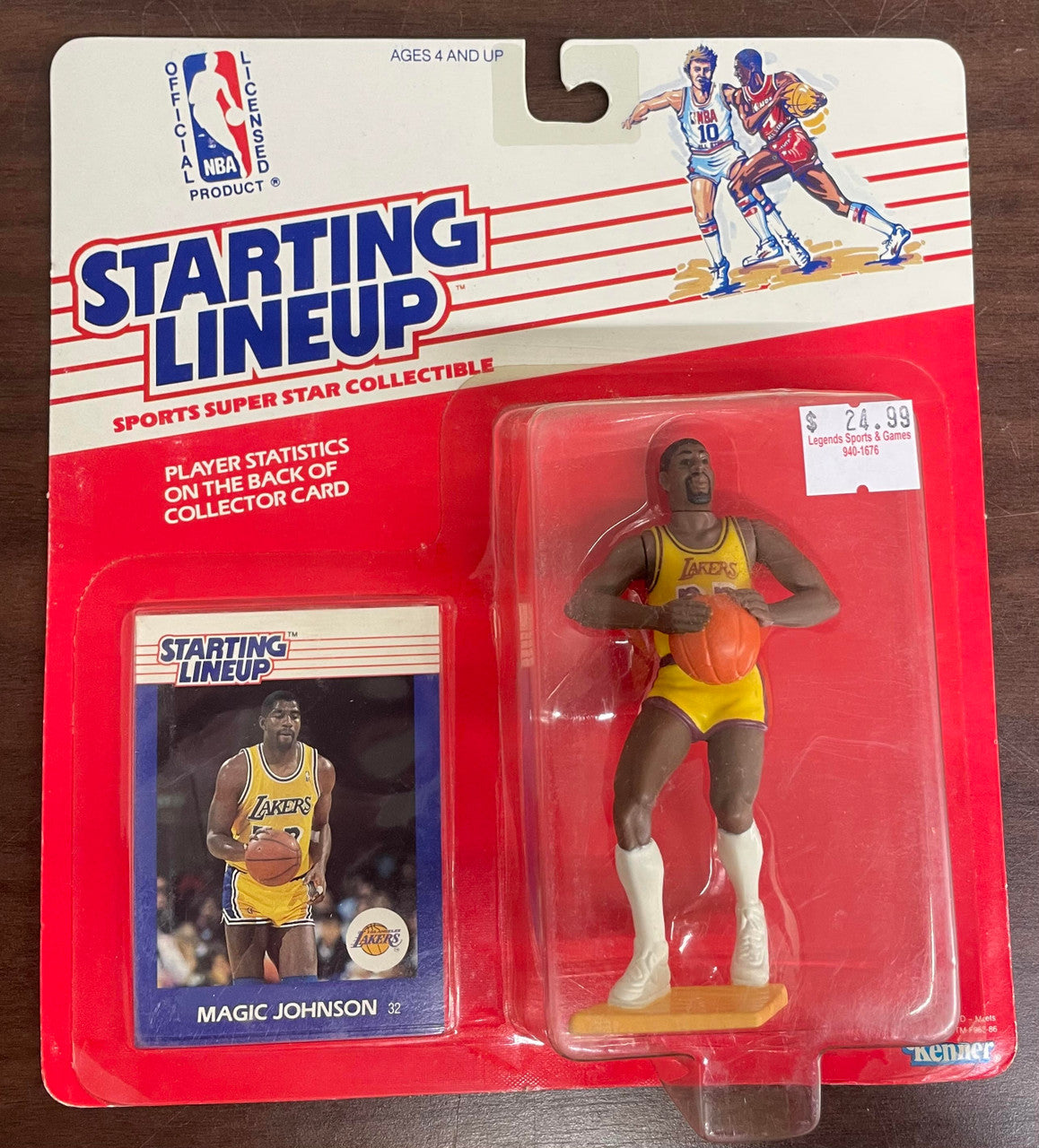 1988 Kenner Starting Lineup Magic Johnson Action Figure NIB