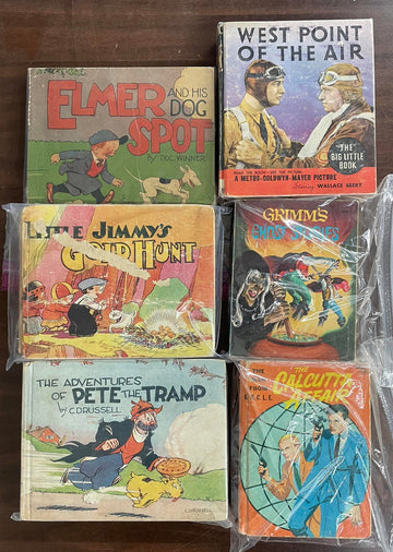 Vintage Big Little Book lot of 6 West Point Ghost Stories  Pete and the Tramp