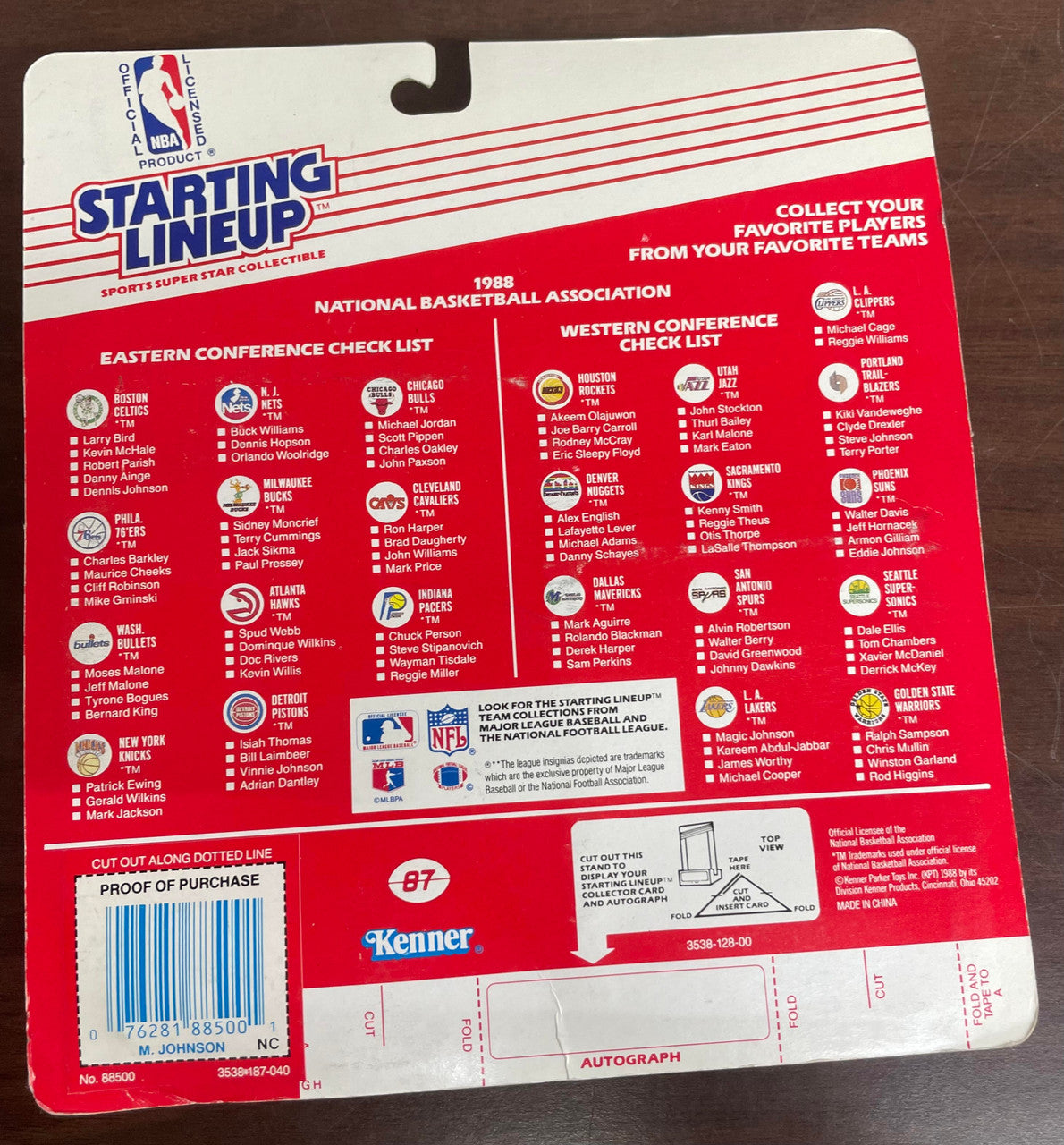 1988 Kenner Starting Lineup Magic Johnson Action Figure NIB