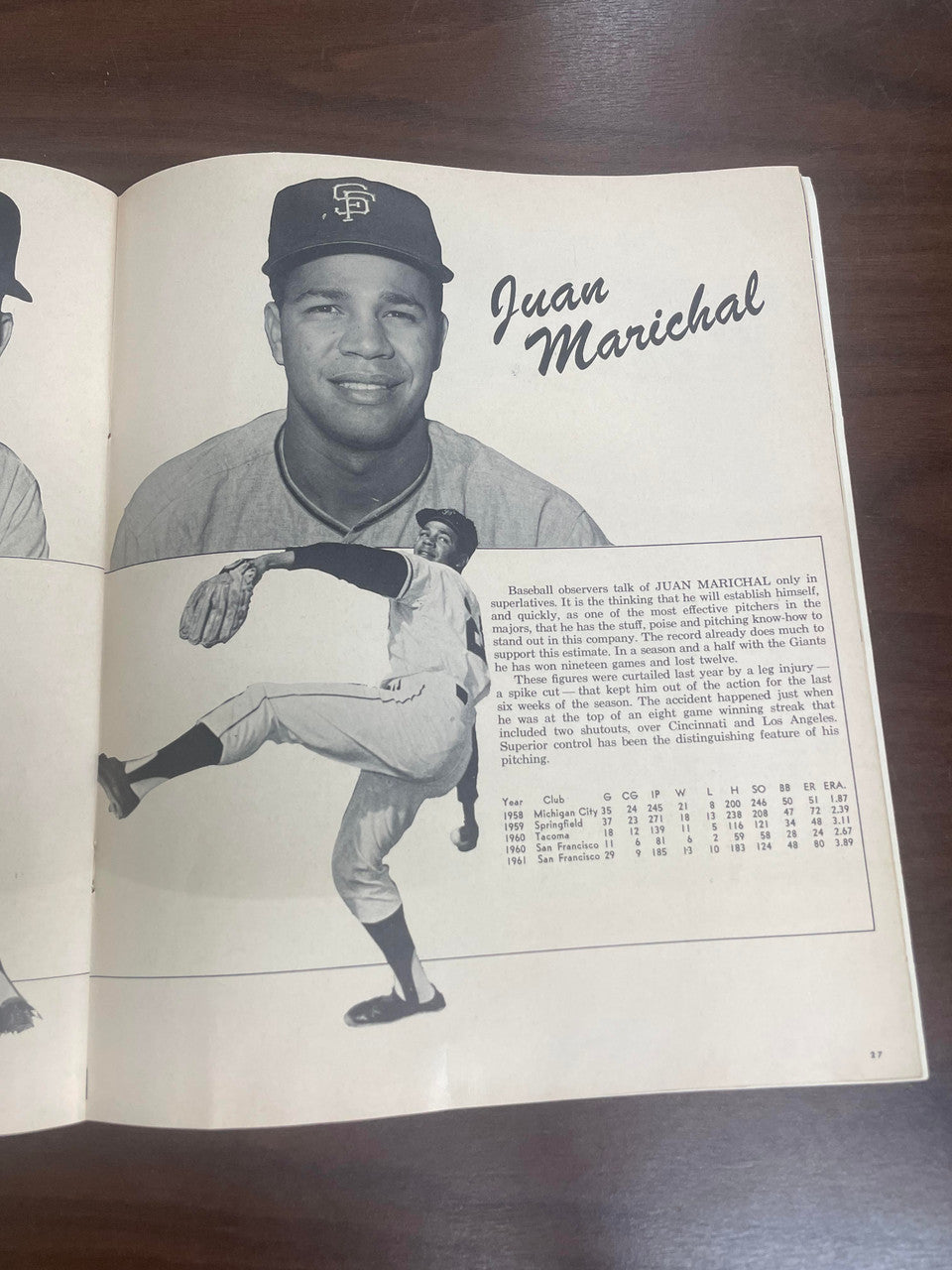 1962 San Francisco Giants Yearbook Mid-Season Edition Willie Mays