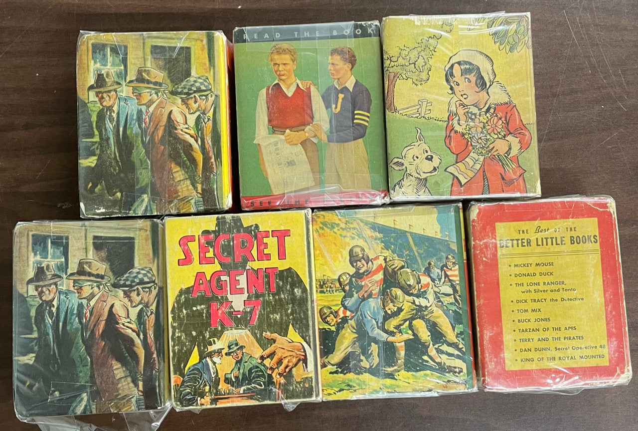 Vintage Big/Better Little Book lot of 7 Coach Bernie Agent K-7 Jackie Cooper