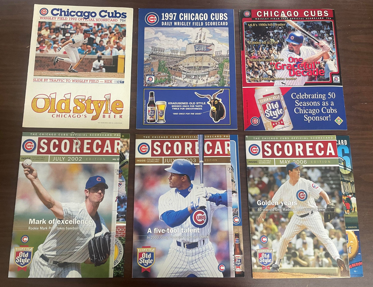 1980-2006 Chicago Cubs Program Lot of 18 w/ 1990 All Star Game