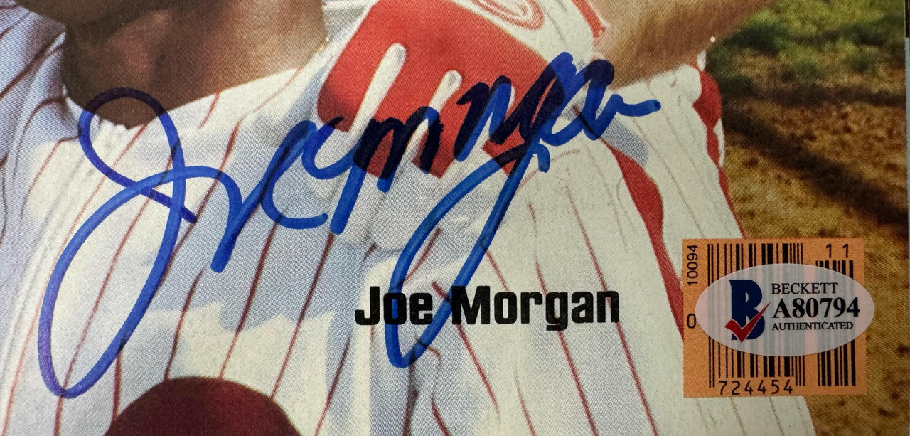 Pete Rose Tony Perez Joe Morgan Signed Autographed Sports Illustrated Beckett