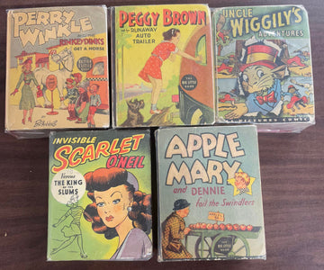 Vintage Big/Better Little Book lot of 5 Perry Winkle Peggy Brown Apple Mary