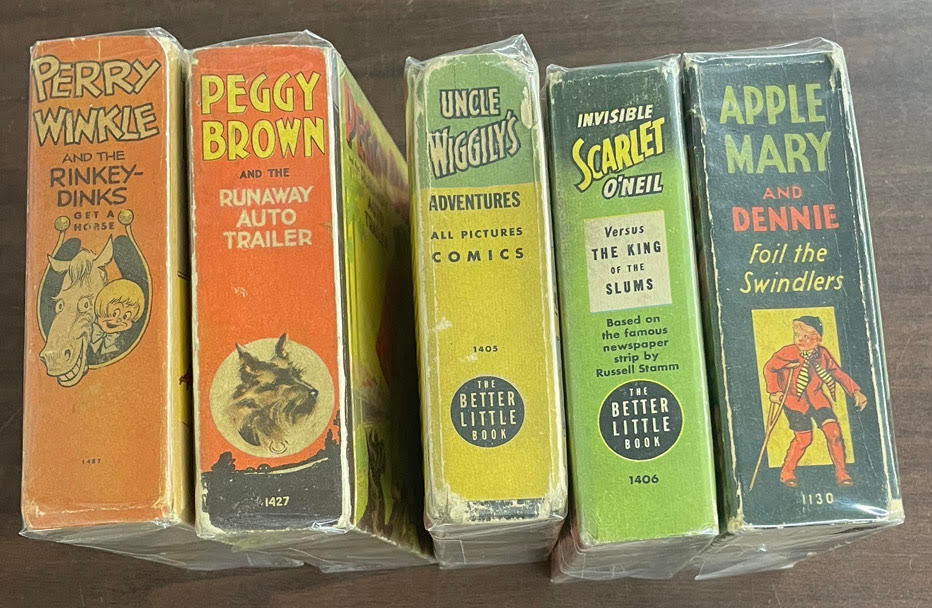 Vintage Big/Better Little Book lot of 5 Perry Winkle Peggy Brown Apple Mary