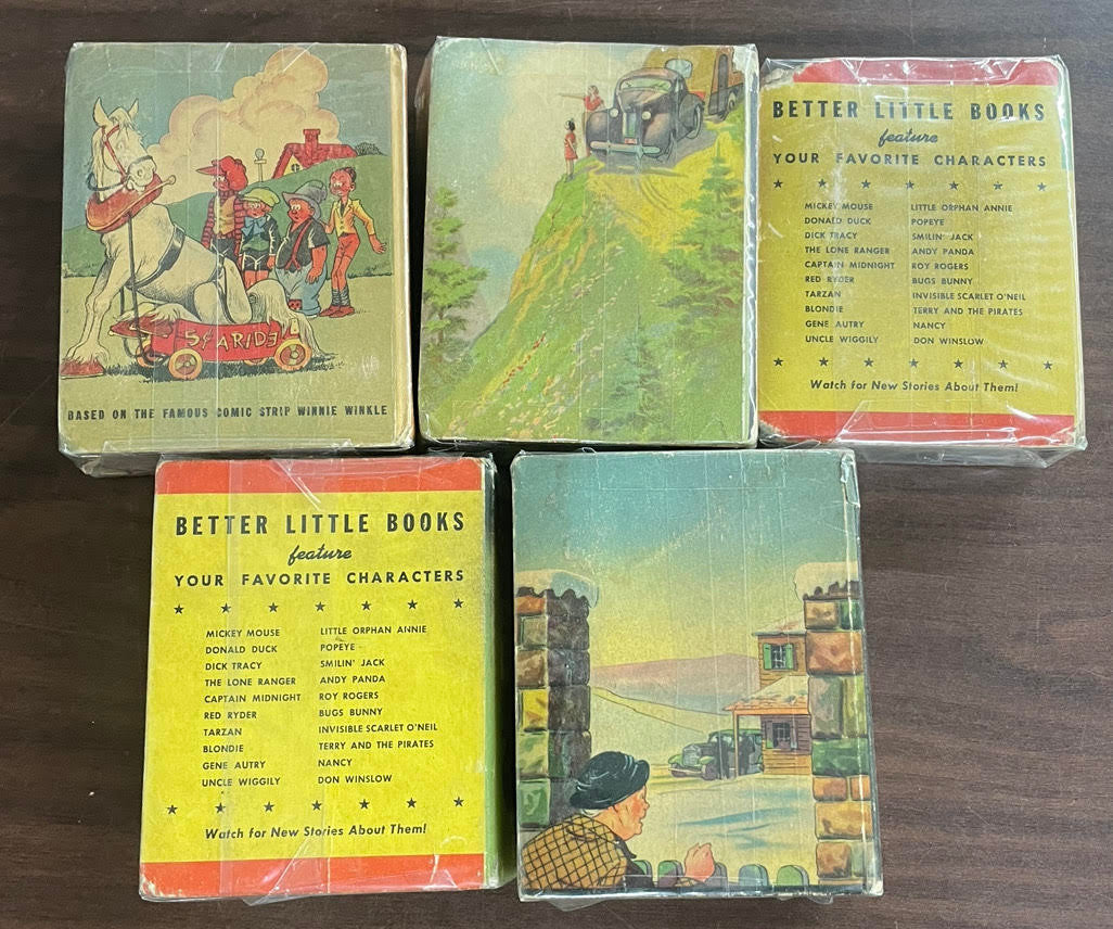 Vintage Big/Better Little Book lot of 5 Perry Winkle Peggy Brown Apple Mary
