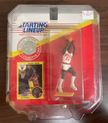 1991 Kenner Starting Lineup Michael Jordan w/ Coin NIB