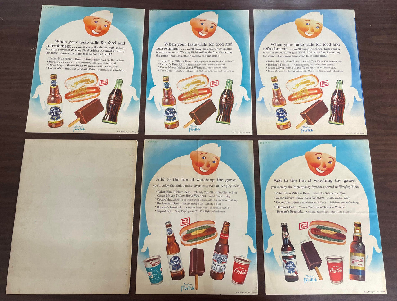 1948-1959 Chicago Cubs Program Lot of 13 Mays Clemente Aaron Jackie Robinson