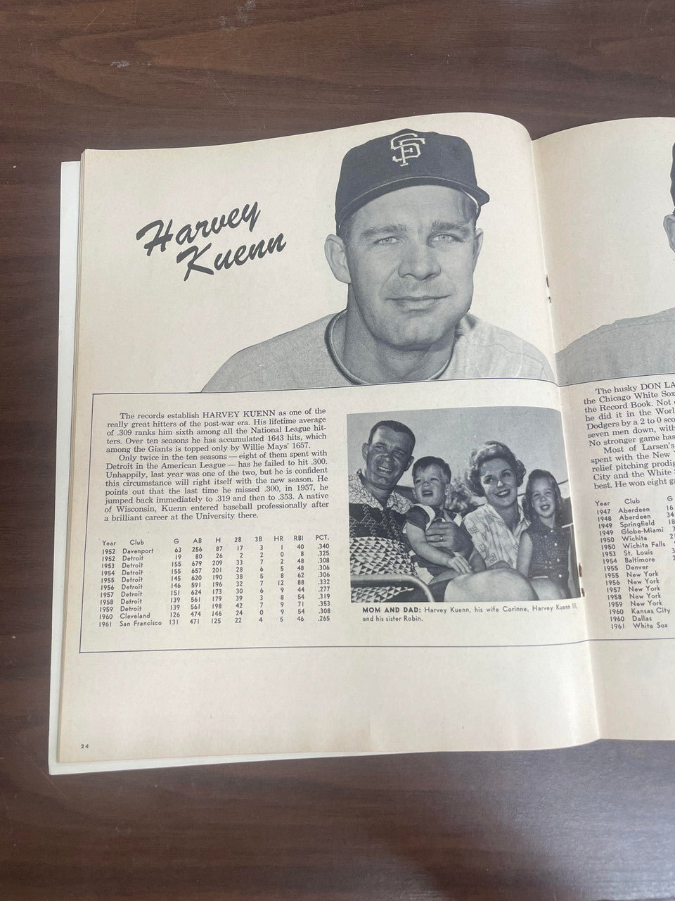 1962 San Francisco Giants Yearbook Mid-Season Edition Willie Mays