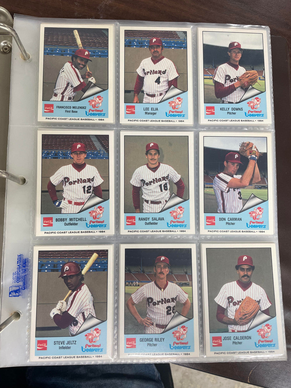 1984 Cramer PCL Pacific Coast League Baseball Complete Set (250) NM-MT