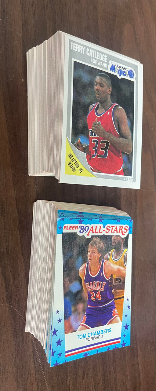 1989-90 Fleer Basketball Complete Set (168) w/ Stickers (11) NM-MT Jordan