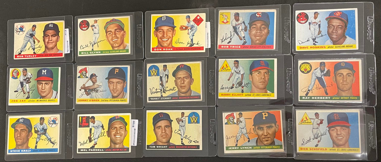 1955 Topps Baseball Partial Complete Set 149/206 VG-VG/EX