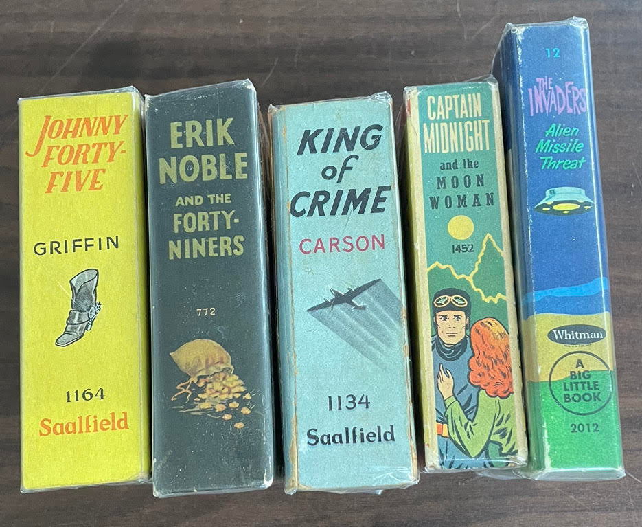 Vintage Big/Better Little Book lot of 5 Invaders Johnny Forty-Five Erik Noble