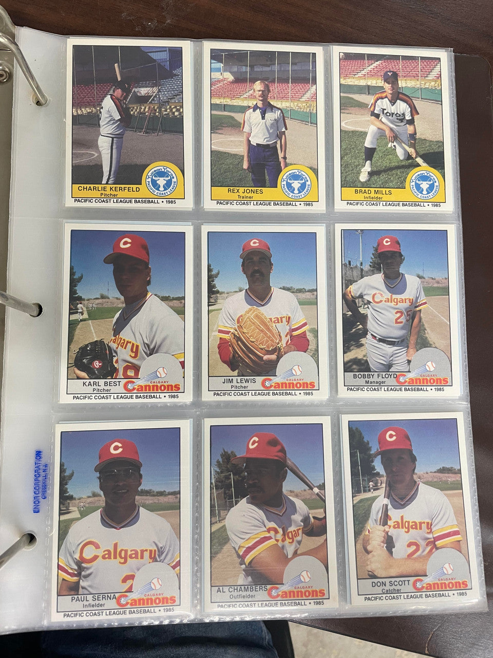 1984 Cramer PCL Pacific Coast League Baseball Complete Set (250) NM-MT