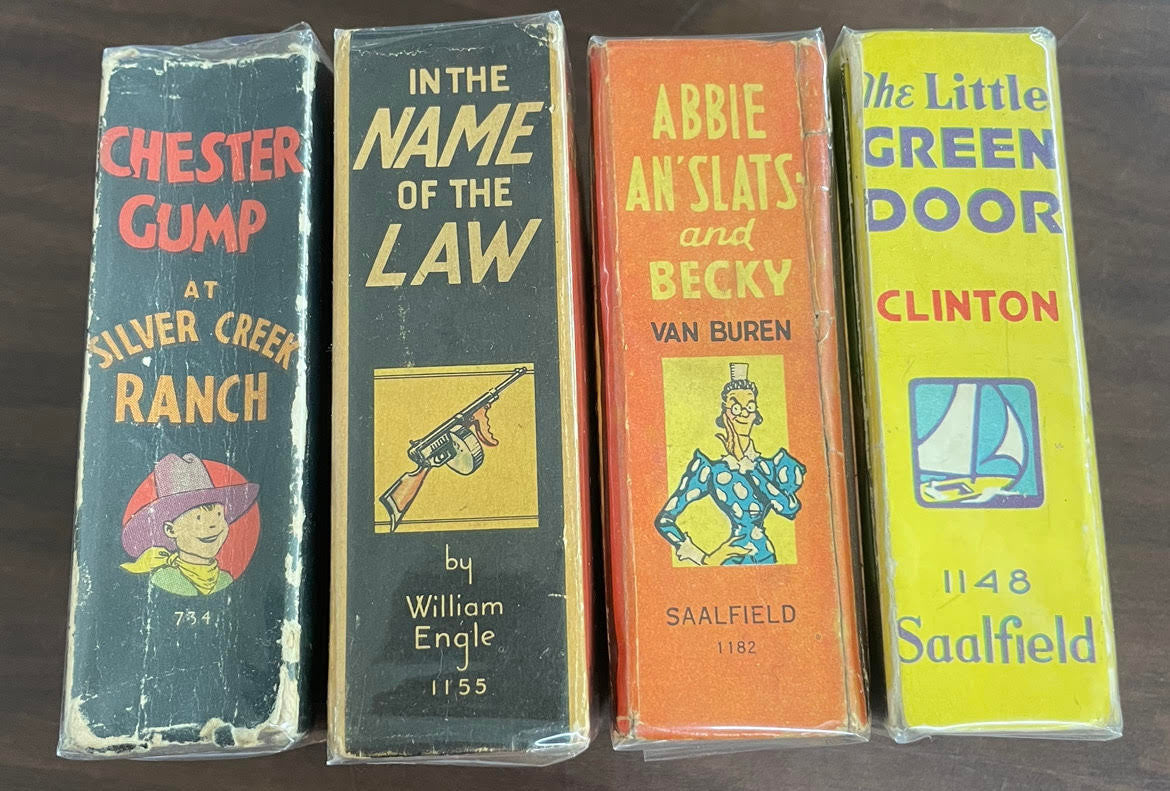 Vintage Big Little Book Lot of 4 Little Green Door In the Name of the Law