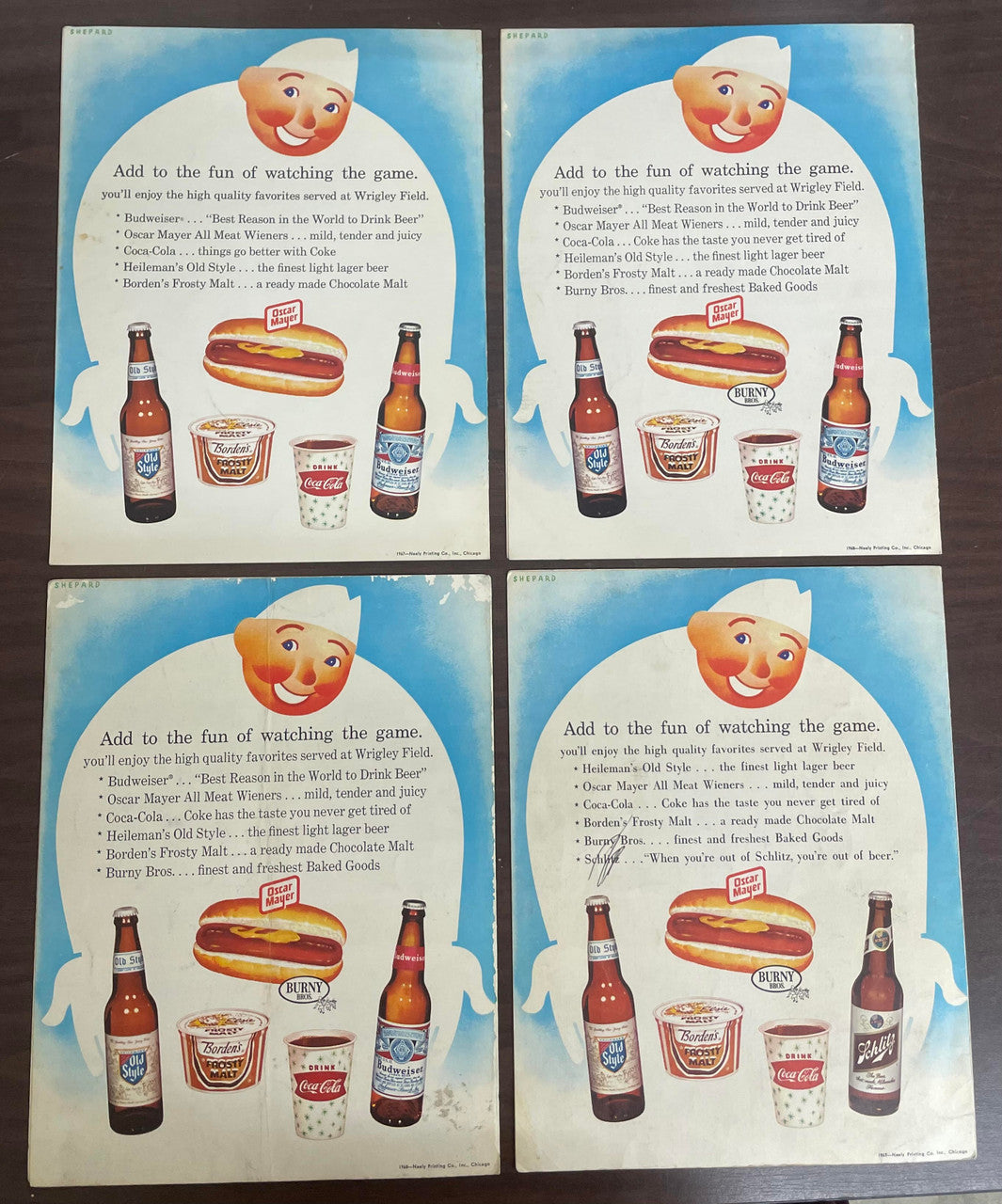 1960-1969 Chicago Cubs Program Lot of 13 Clemente Mays Bench Rose Aaron